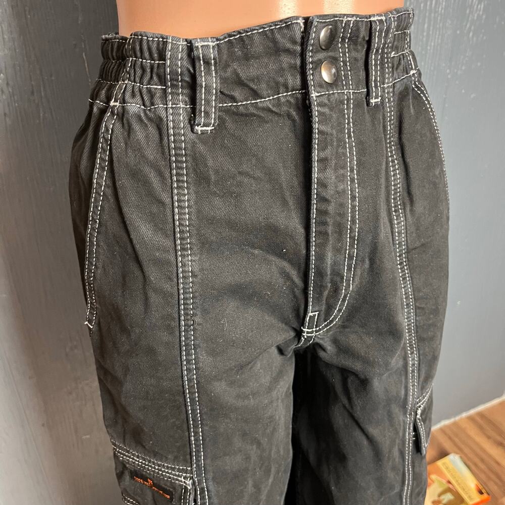 BDG Urban Outfitters Unisex Relaxed Skate Jeans Size 27 Black Contrast Stitch - Picture 4 of 8